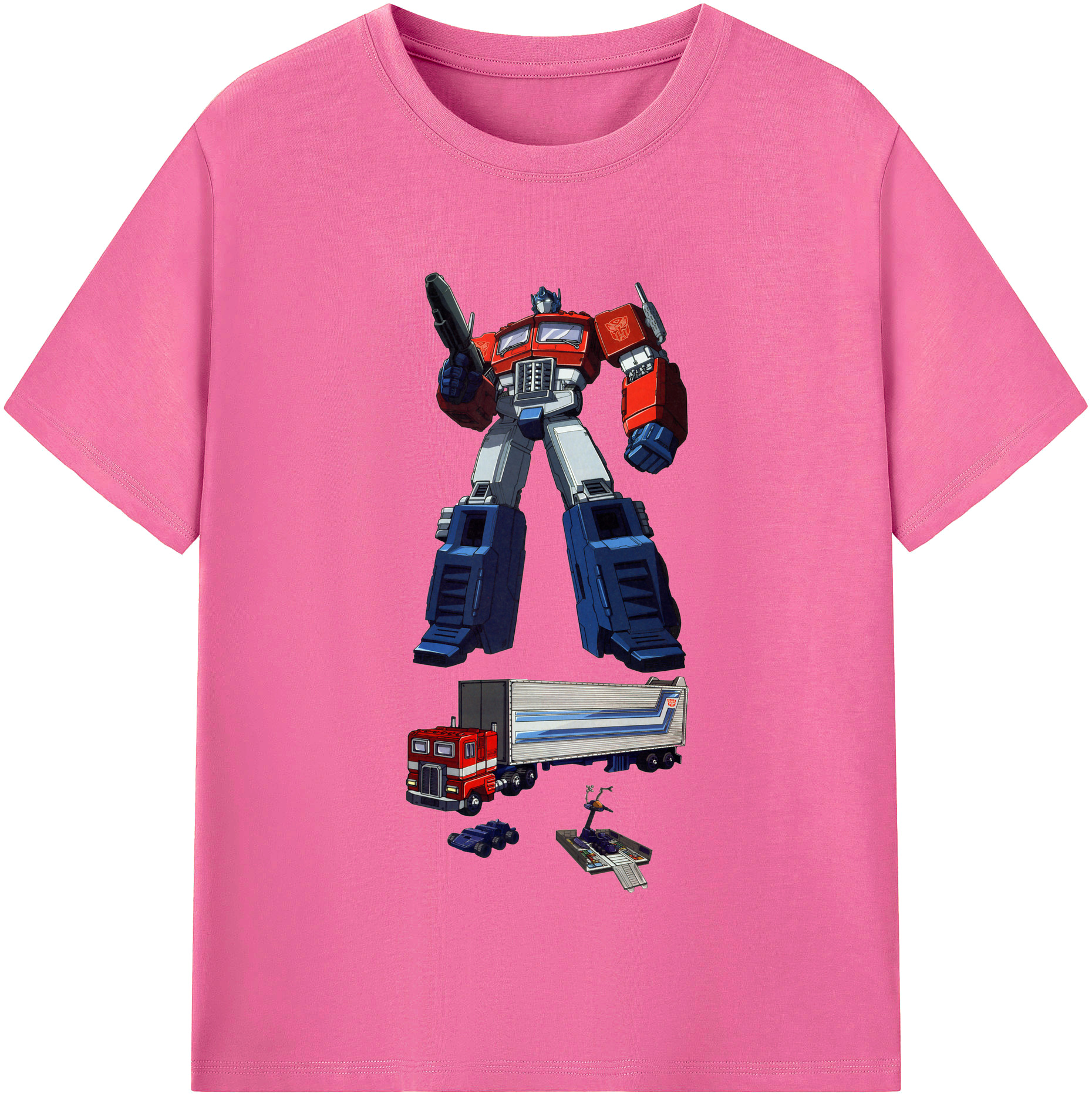 （画像用）  レディースカジュアルプリントTシャツ（綿100％）